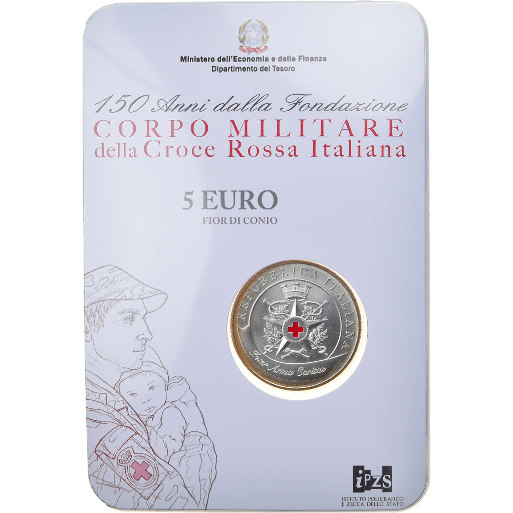 Italië, 5 Euro, Military Corps of the Italian Red Cross, 2016, Rome, FDC