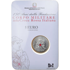 Italië, 5 Euro, Military Corps of the Italian Red Cross, 2016, Rome, FDC