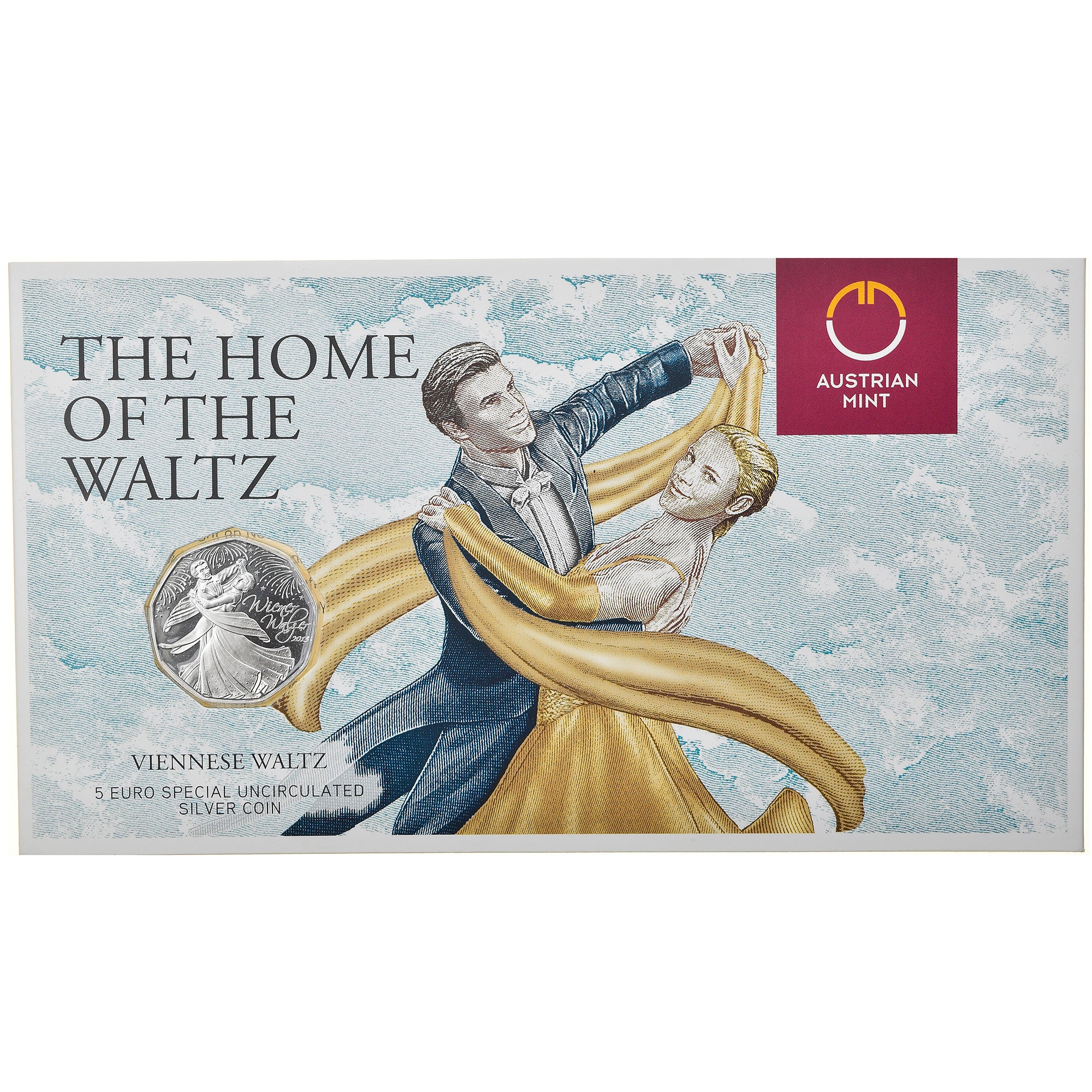 Austria, 5 Euro, Viennese Waltz, 2013, MS(65-70), Silver