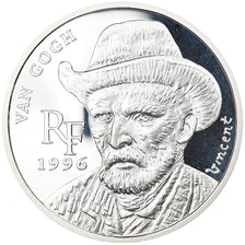 Coin, France, Vincent Van Gogh, 10 Francs-1.5 Euro, 1996, MS(65-70), Silver