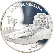 Moneta, Francja, La Maja vestida, 10 Francs-1.5 Euro, 1996, MS(65-70), Srebro