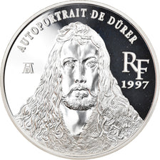Moeda, França, Autoportrait de Dürer, 10 Francs-1.5 Euro, 1997, MS(65-70)