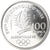 Coin, France, Albertville - Ski Jumping, 100 Francs, 1991, ESSAI, MS(64), Silver