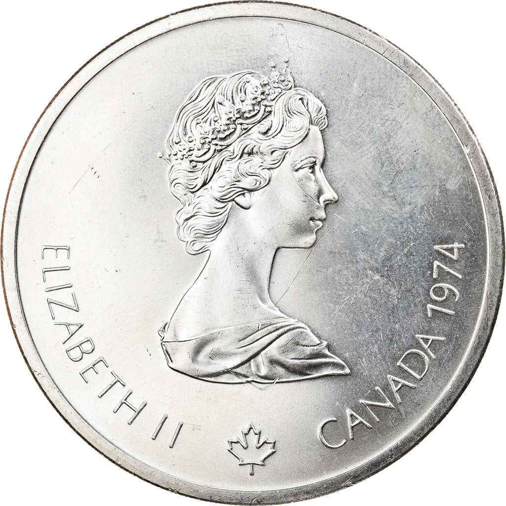 Coin, Canada, Olympic Games - Cycling, 10 Dollars, 1974, MS(63), Silver
