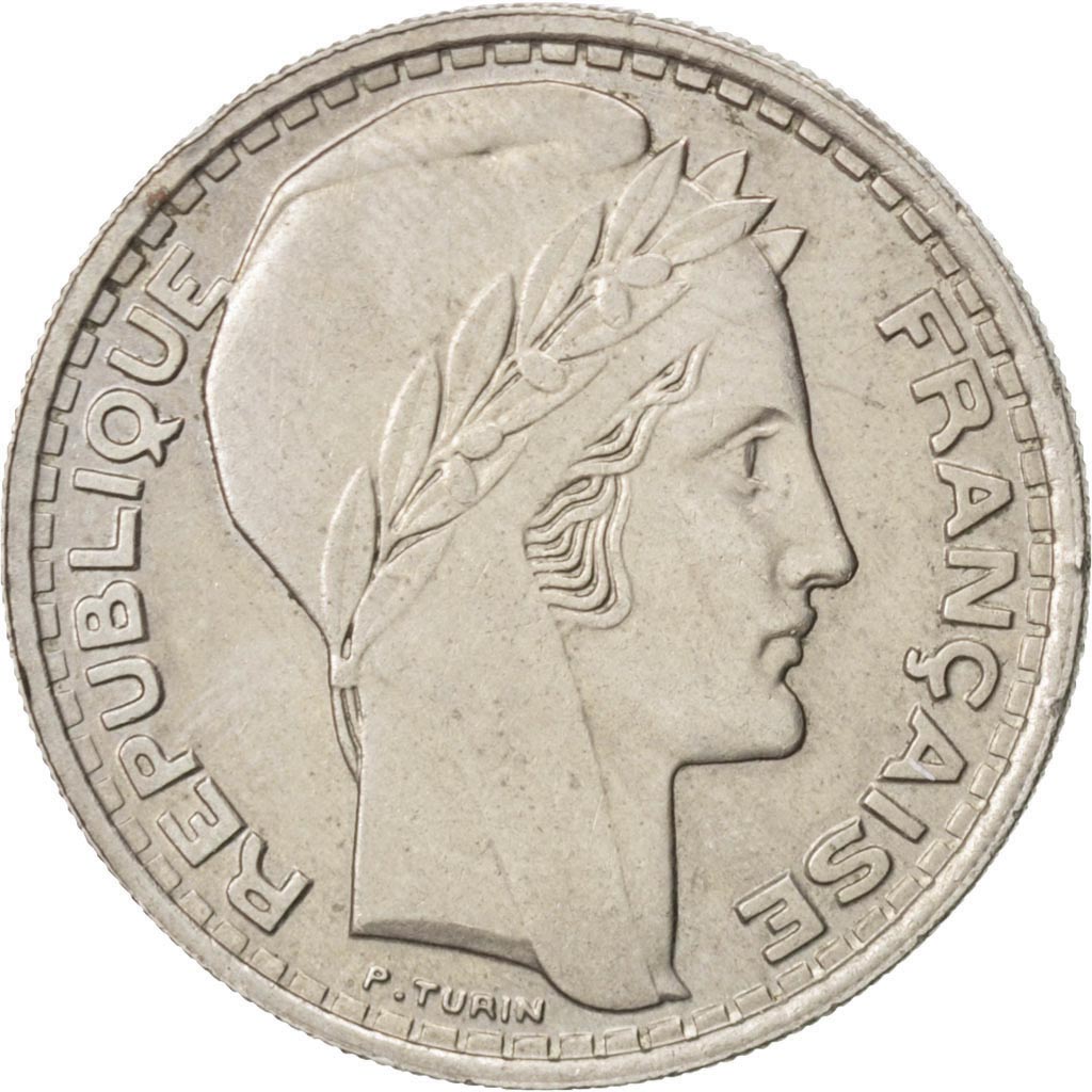 Gouvernement Provisoire, 10 Francs Turin 1946, Rameaux longs, KM 908.1
