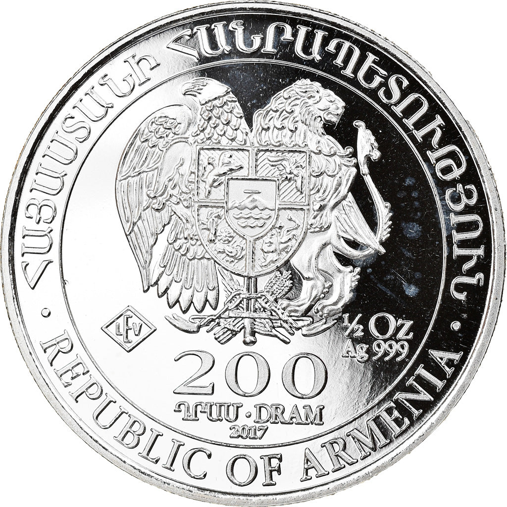 Monnaie, Armenia, Arche de Noé, 200 Dram, 2017, 1/2 Once, SPL+, Argent