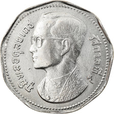 Moneta, Thailandia, Rama IX, 5 Baht, 1972, BB, Rame-nichel, KM:98