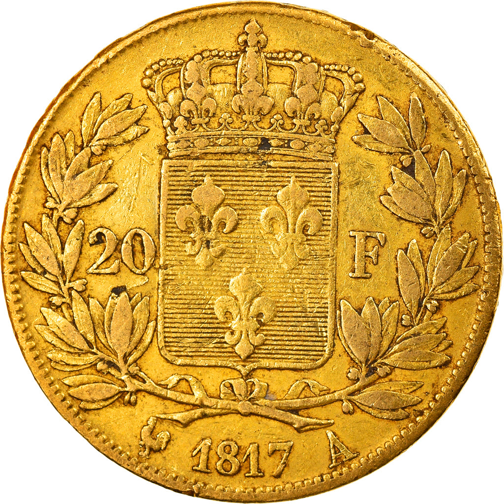 Monnaie, France, Louis XVIII, 20 Francs, 1817, Paris, TB+, Or, Gadoury:1028