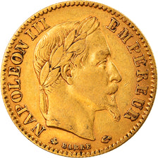 Coin, France, Napoleon III, 10 Francs, 1868, Paris, EF(40-45), Gold, KM:800.1