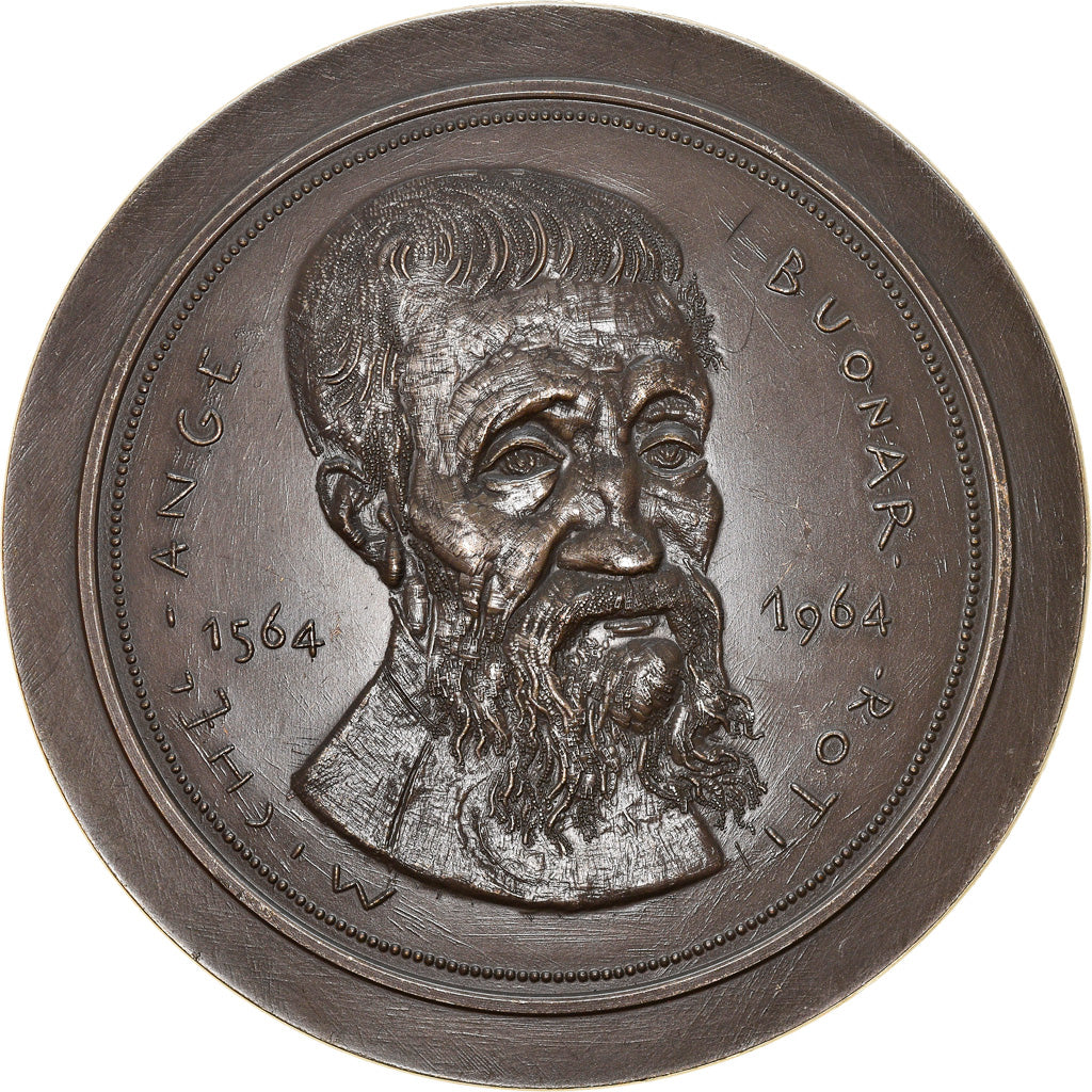 France, Medal, Michel-Ange, Buenor-Roti, Arts & Culture, 1964, AU(50-53), Copper