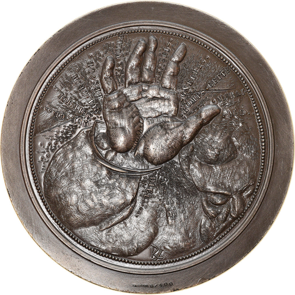France, Medal, Michel-Ange, Buenor-Roti, Arts & Culture, 1964, AU(50-53), Copper