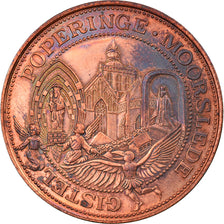 Belgium, Token, 25 Westvlaander, Poperinge - Moorslede, 1981, AU(55-58), Copper