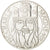 Moneta, Francja, Charlemagne, 100 Francs, 1990, MS(63), Srebro, KM:982