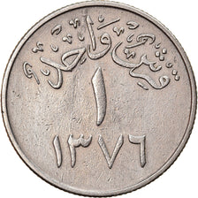 Münze, Saudi Arabia, UNITED KINGDOMS, Ghirsh, 1957/AH1376, SS, Copper-nickel