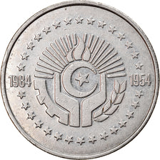 Moneta, Algieria, 5 Dinars, 1984, AU(50-53), Nikiel, KM:114
