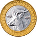 Monnaie, Algeria, 50 Dinars, 1992/AH1413, Algiers, TTB+, Bi-Metallic, KM:126