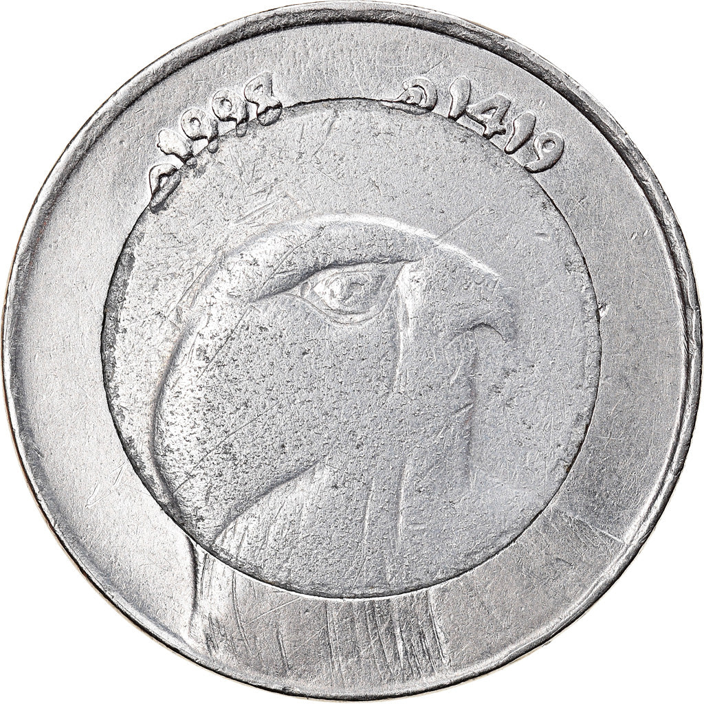 Coin, Algeria, 10 Dinars, 1998/AH1419, Algiers, EF(40-45), Bi-Metallic