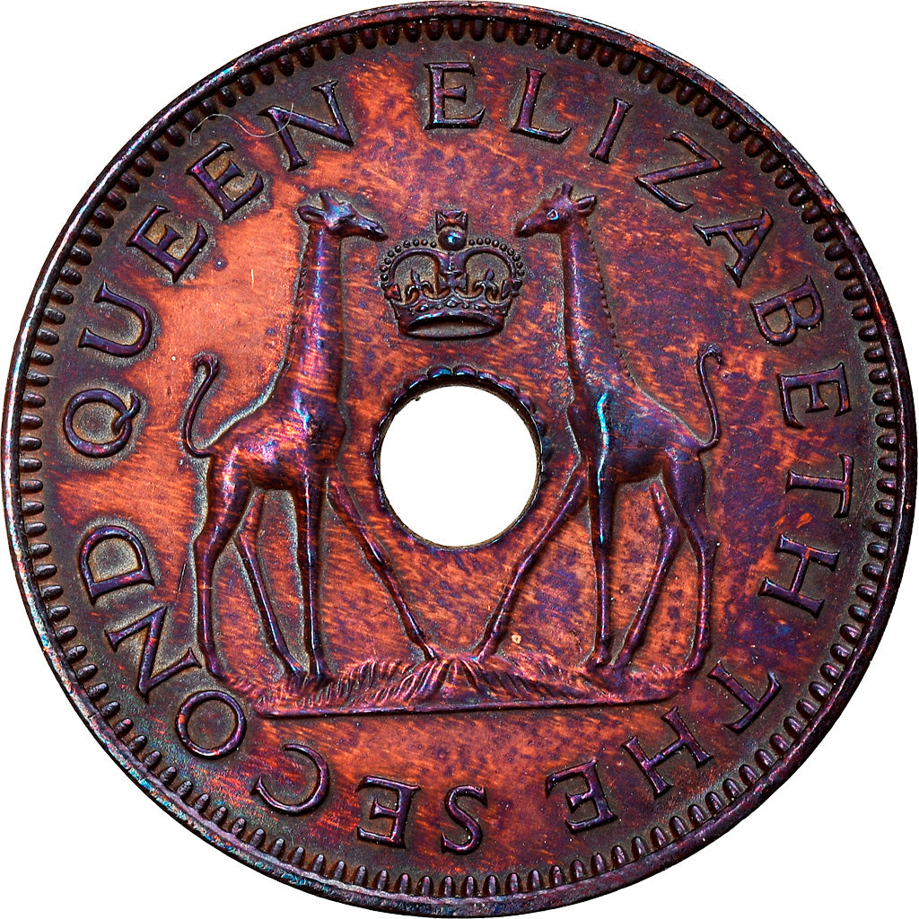 Coin, Rhodesia and Nyasaland, Elizabeth II, 1/2 Penny, 1957, British Royal Mint