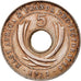 Moneta, AFRYKA WSCHODNIA, George V, 5 Cents, 1913, Heaton, AU(50-53)