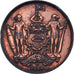 Coin, BRITISH NORTH BORNEO, Cent, 1885, Heaton, Birmingham, EF(40-45), Bronze