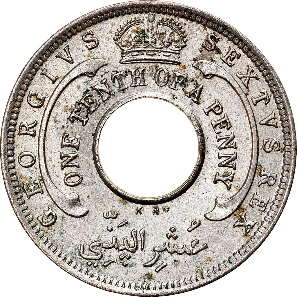 Coin, BRITISH WEST AFRICA, 1/10 Penny, 1950, AU(50-53), Copper-nickel, KM:26