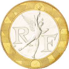 FRANCE, 10 Francs, 1988, KM #E140, MS(65-70), Bi-Metallic, Gadoury #827, 6.50