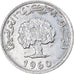 Münze, Tunesien, Millim, 1960, SS+, Aluminium, KM:280