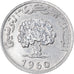 Moneda, Túnez, 5 Millim, 1960, MBC+, Aluminio, KM:282