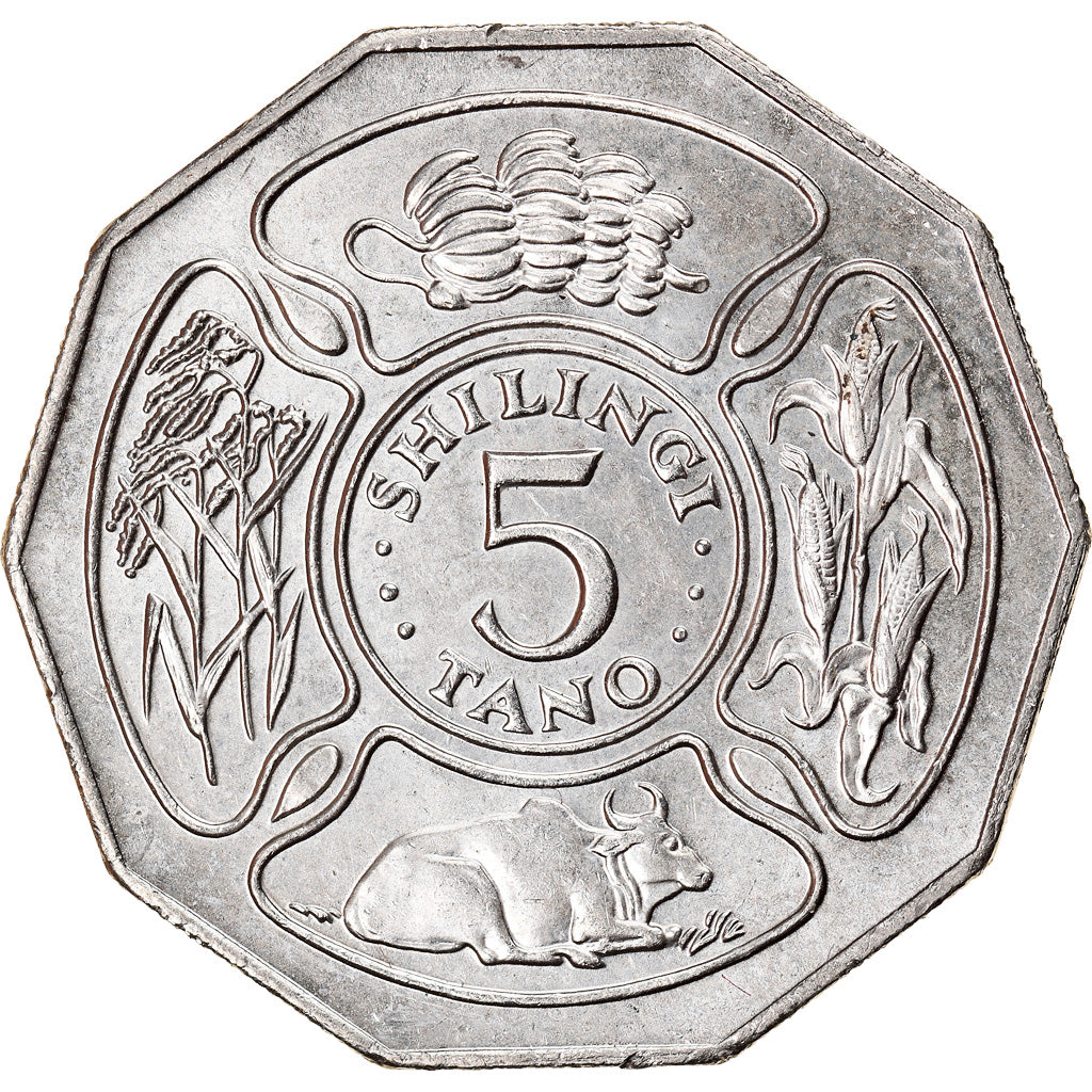 Monnaie, Tanzania, 5 Shilingi, 1993, SPL, Nickel Clad Steel, KM:23a.2