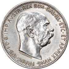 Moeda, Hungria, Franz Joseph I, Korona, 1915, AU(50-53), Prata, KM:492
