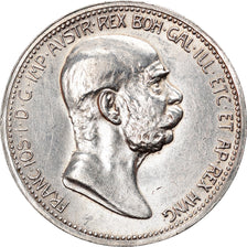 Coin, Austria, Franz Joseph I, Corona, 1908, AU(50-53), Silver, KM:2808