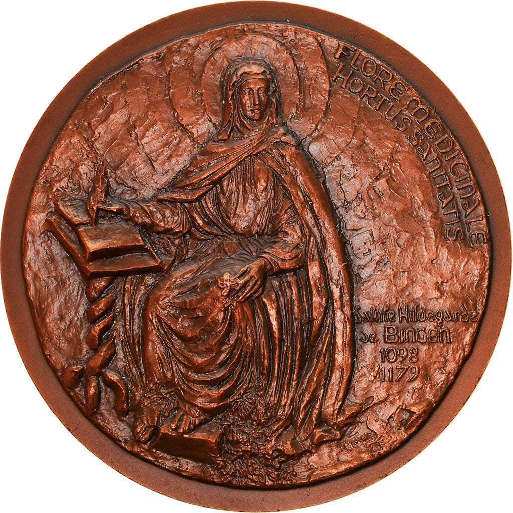 France, Médaille, Flore Médicinale, Sainte Hildegarde, Flora, 1979, SPL