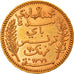 Moneda, Túnez, Muhammad al-Hadi Bey, 20 Francs, 1903, Paris, MBC, Oro, KM:234
