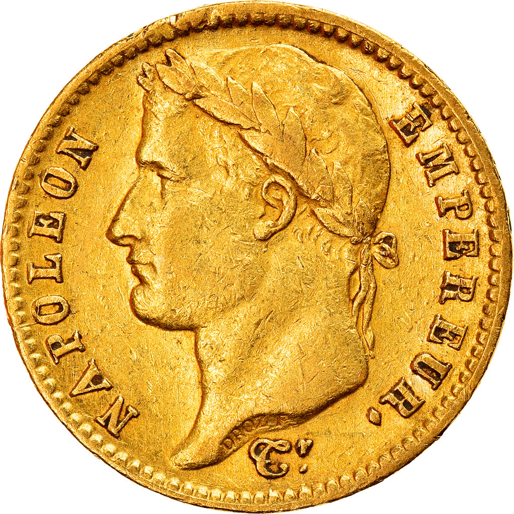 Moneta, Francja, Napoléon I, 20 Francs, 1812, Paris, EF(40-45), Złoto