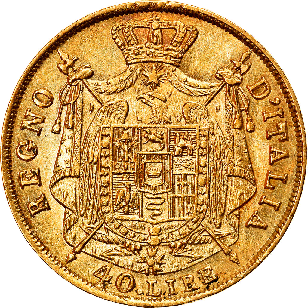 Coin, ITALIAN STATES, KINGDOM OF NAPOLEON, Napoleon I, 40 Lire, 1814, Milan