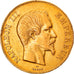 Moneta, Francja, Napoleon III, 100 Francs, 1857, Paris, EF(40-45), Złoto