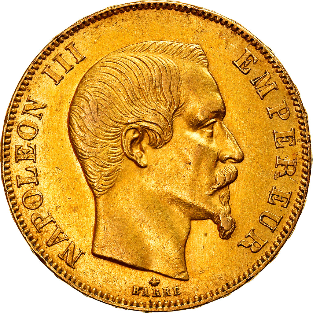 Münze, Frankreich, Napoleon III, 50 Francs, 1859, Strasbourg, SS, Gold