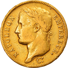Moneta, Francia, Napoléon I, 40 Francs, 1811, Paris, MB+, Oro, KM:696.1