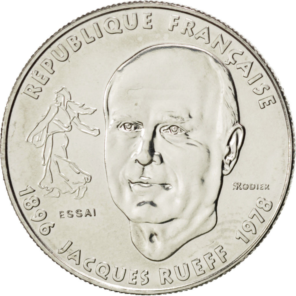 Vème République, 1 Franc Jacques Rueff 1996 Essai, KM 1160