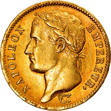 Moneta, Francia, Napoléon I, 40 Francs, 1812, Paris, BB, Oro, KM:696.1