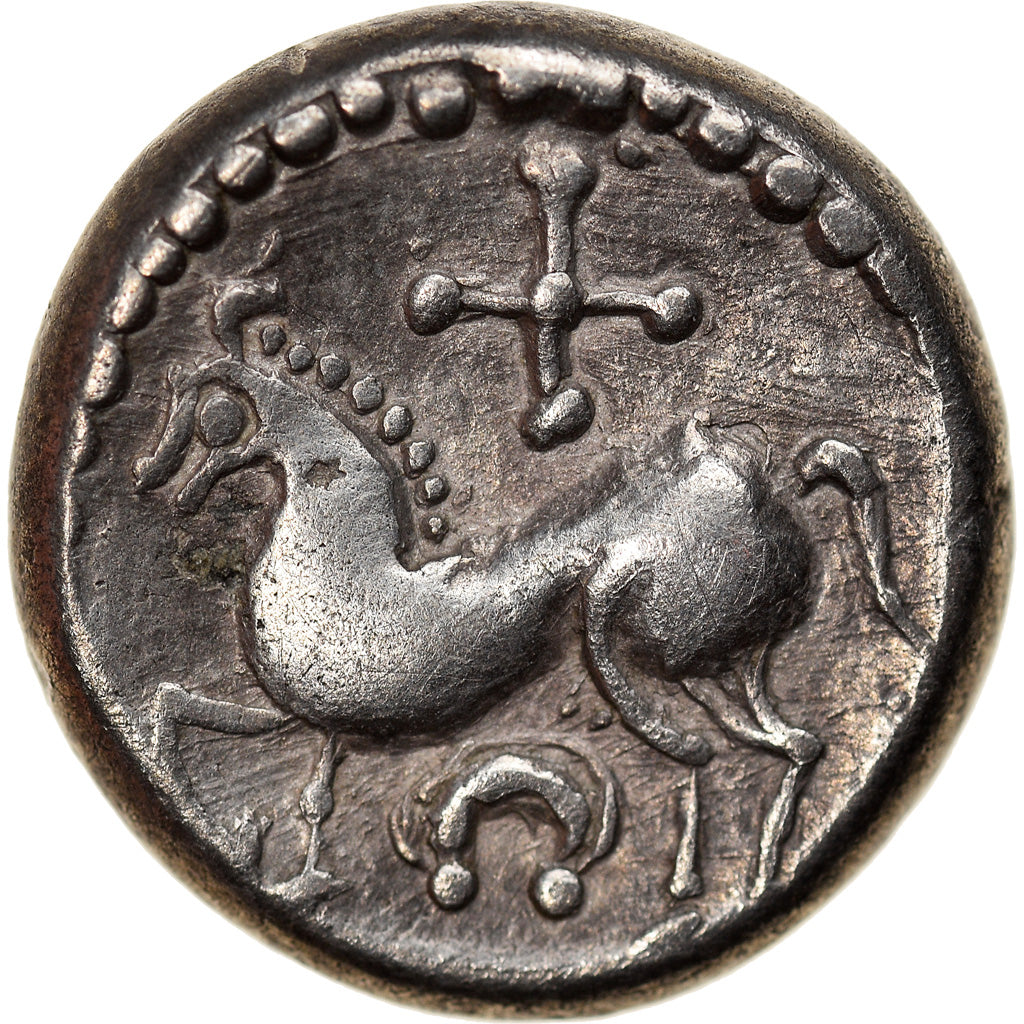 Coin, Danubian Celts, Drachm, 2nd-1st century BC, EF(40-45), Silver