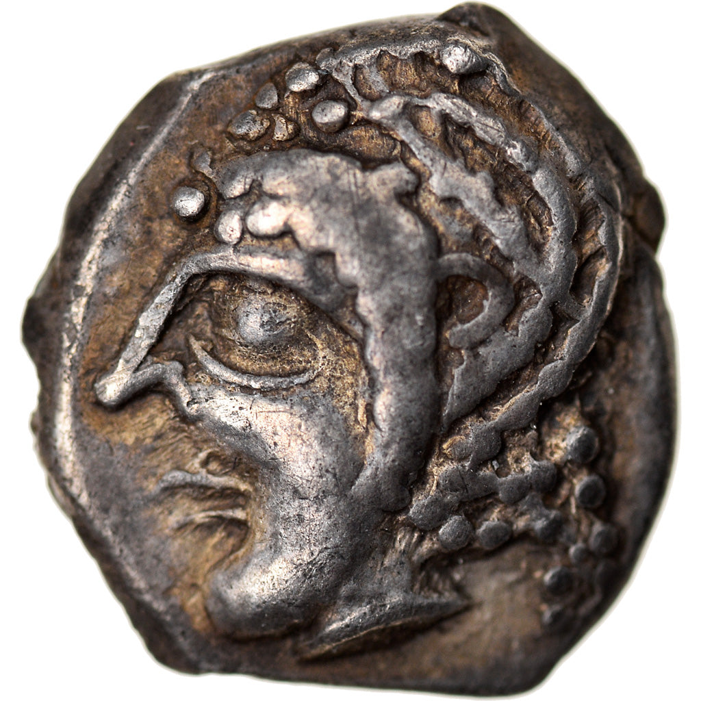 Coin, Massalia, Obol, 475-450 BC, Marseille, AU(50-53), Silver, Feugère &