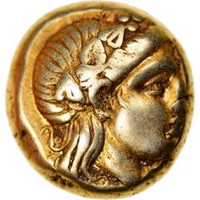 Moeda, Lesbos, Mytilene, Hekte, 377-326 BC, AU(50-53), Eletro