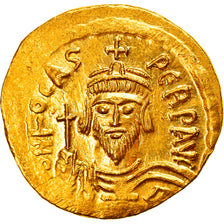 Coin, Phocas, Solidus, 607-610, Constantinople, MS(63), Gold, Sear:620