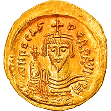Moneta, Phocas, Solidus, 607-610, Constantinople, MS(64), Złoto, Sear:620
