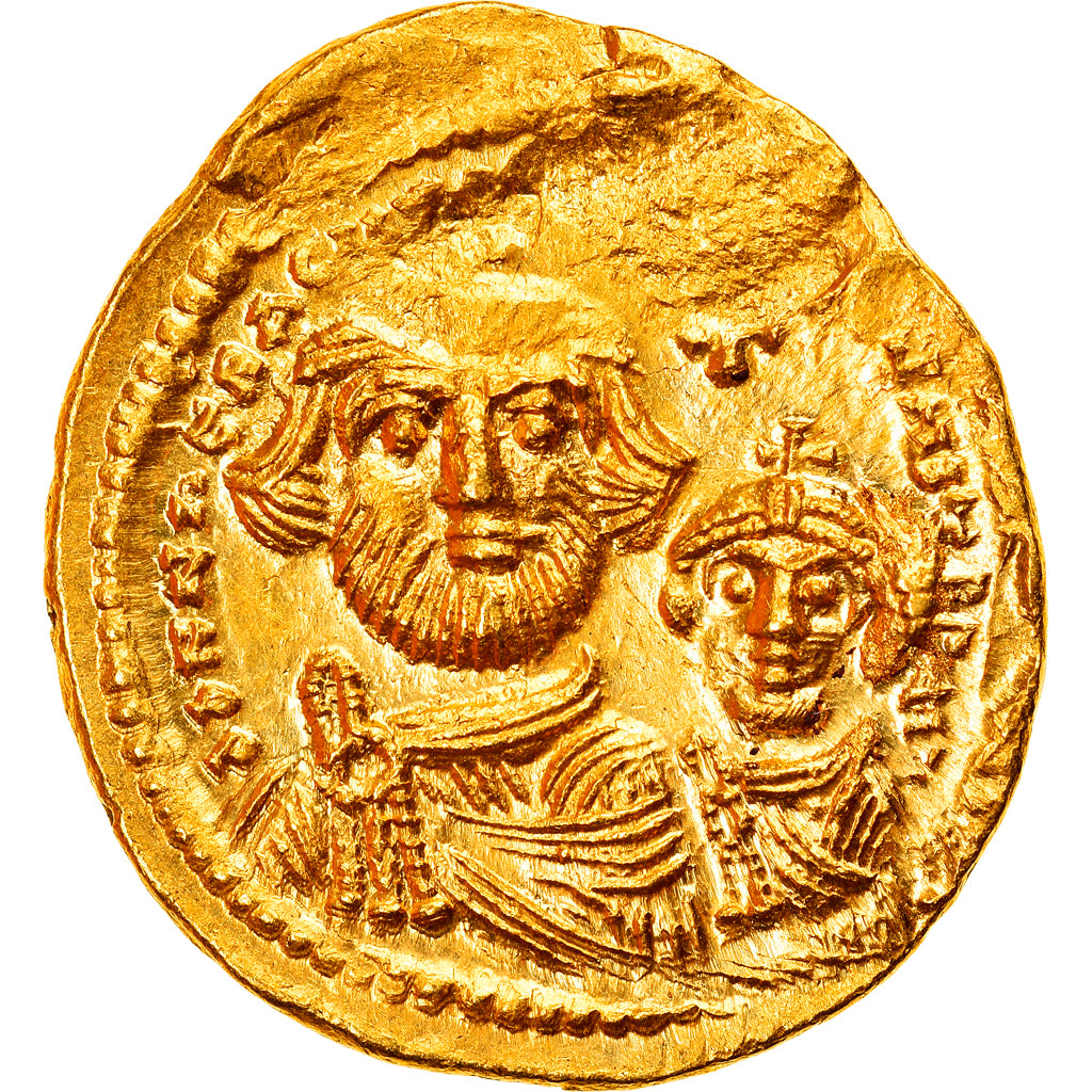 Münze, Heraclius, with Heraclius Constantine, Solidus, 616-625, Constantinople