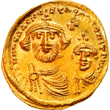 Munten, Heraclius, with Heraclius Constantine, Solidus, 616-625, Constantinople