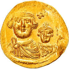 Monnaie, Heraclius, avec Heraclius Constantin, Solidus, 616-625, Constantinople