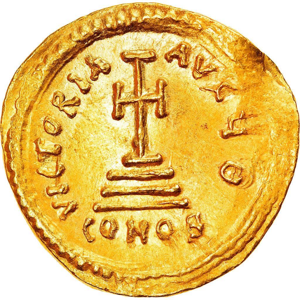 Monnaie, Heraclius, avec Heraclius Constantin, Solidus, 616-625, Constantinople