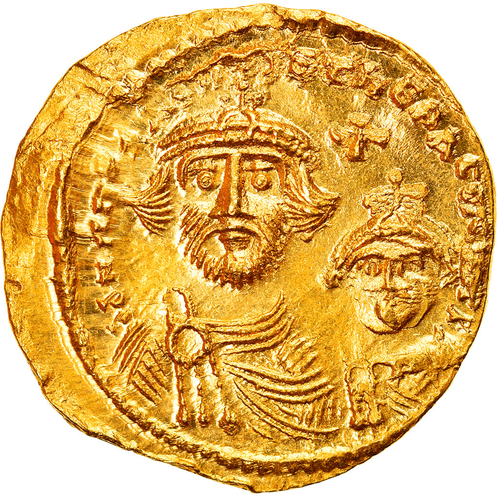 Münze, Heraclius, with Heraclius Constantine, Solidus, 616-625, Constantinople